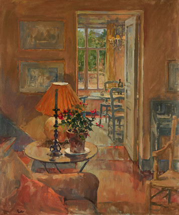 Bonhams : Susan Ryder (British, 1944) Interior scene