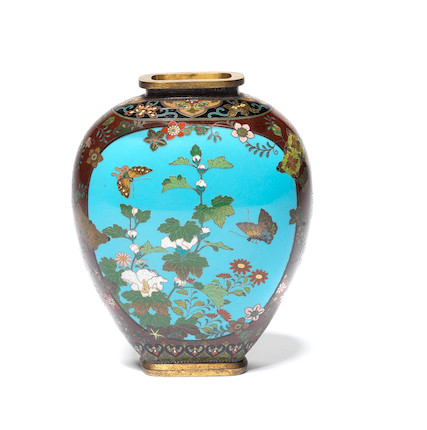 Bonhams : A Cloisonné Enamel Vase By Namikawa Yasuyuki, Early Meiji Period