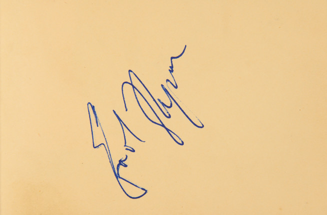 Bonhams : Film Star signatures A collection of autographs in two books ...