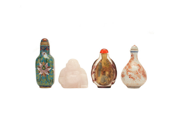 Bonhams : A cloisonne enamel snuff bottle with stopper Qianlong four ...