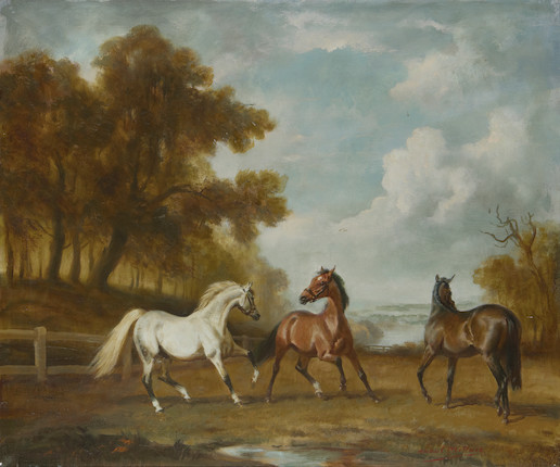 Bonhams : Raoul Millais (British, 1901-1999) Stallions and mares; Mares ...