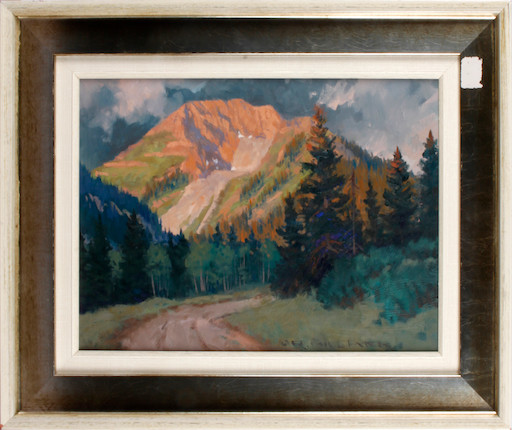 Bonhams : Richard Hilker (american, 20th Century) Above Camp Bird; And 