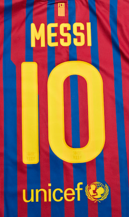 Lot Detail - 2011 Lionel Messi FC Barcelona Match Worn Jersey