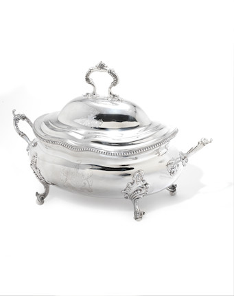 Bonhams : A George Iii Silver Two-handled Soup Tureen And Cover By 