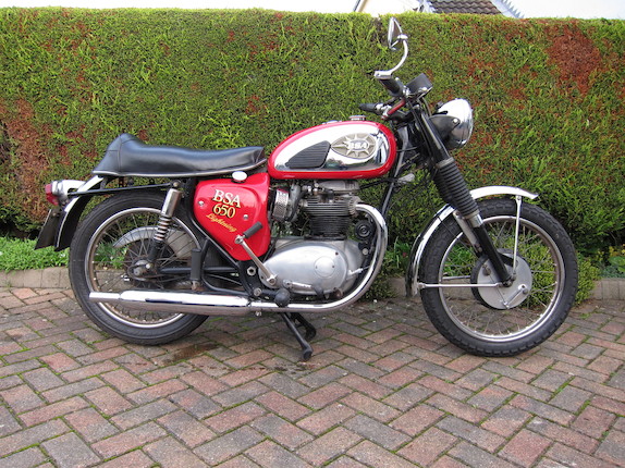 Bonhams : 1968 BSA 650cc A65L Lightning Frame no. A65LA 17150 Engine no.  A65LA 17150-Y