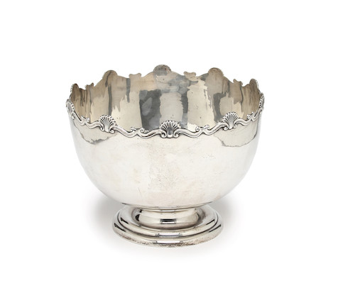 Bonhams : A silver rose bowl by Oldfields Ltd., Birmingham 1938