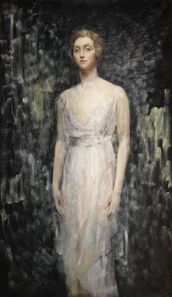 Bonhams : Ambrose McEvoy (British, 1878-1927) Portrait of a Lady, full ...