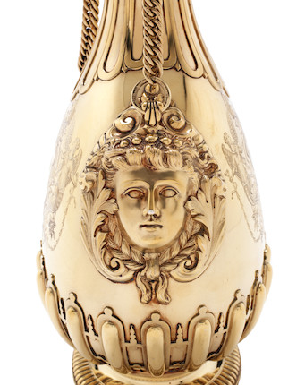 Bonhams : A German silver-gilt standing cup and cover Unknown maker's mark  of 'an orb', Augsburg circa 1615