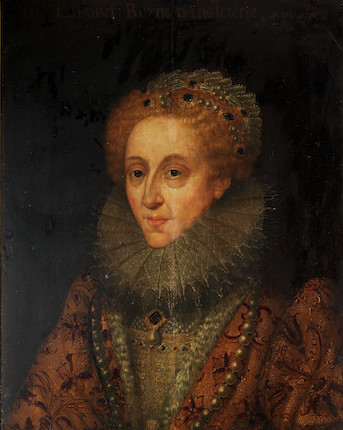 Bonhams : English School, 17th Century Portrait of Queen Elizabeth I ...