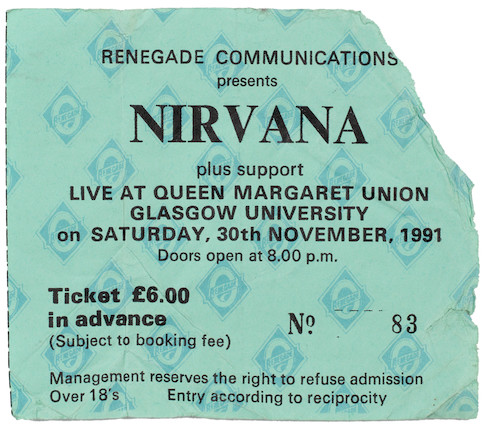 NIRVANA REPLICA 1991 CONCERT POSTER