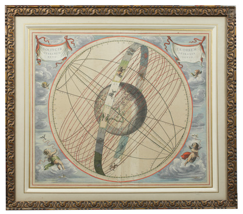 Bonhams : CELESTIAL MAPS CELLARIUS (ANDREAS) Planisphaerium Braheum ...