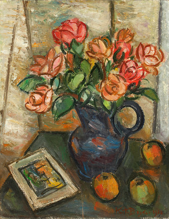 Bonhams : Keith Baynes (british, 1887-1977) Still Life, Vase Of 