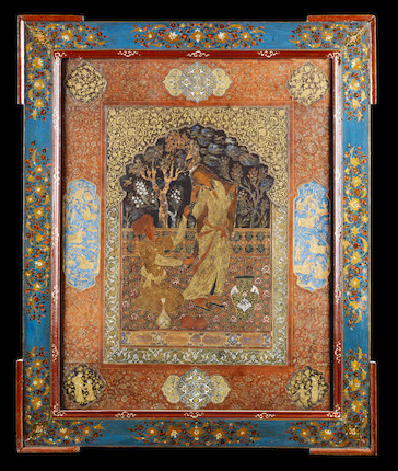 Bonhams : Haj Mirza Aqa Imami (1890-1955), A prince entreating a maiden ...