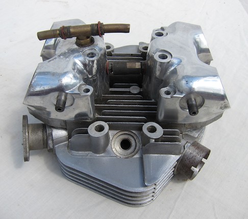 Bonhams : A Triumph cylinder head and crankcases,