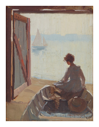 Bonhams : James R Jackson (1882-1975) Waiting, 1919