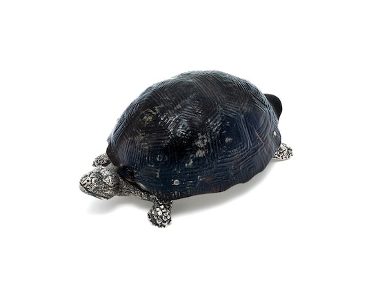 Bonhams : An unusual Victorian silver and tortoiseshell vesta, in the ...