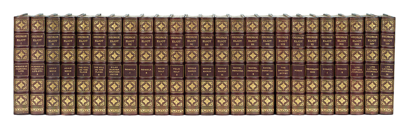 Bonhams : ELIOT (GEORGE) The Writings, 25 vol., Boston and New York ...