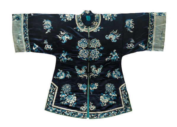 Bonhams : Three woven and embroidered Han women's robes Late 19th/early ...