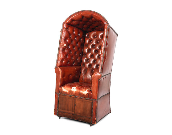 A Victorian mahogany porter's chair image 1