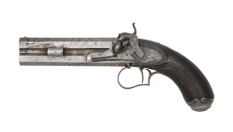 Bonhams : A Rare 50-Bore Single-Trigger Over-And-Under Percussion ...