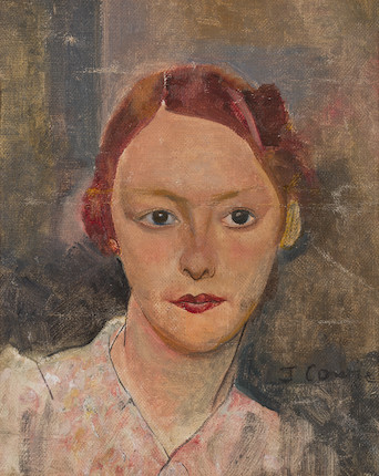 Bonhams : James Cowie RSA LLD (British, 1886-1956) Portrait of Agnes 25 ...