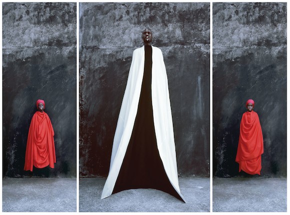 Maïmouna Guerresi (Italian, born 1951) Mohamed and Daughters (triptych) image 1
