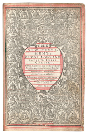 BIBLE, IN ENGLISH, AUTHORIZED VERSION The Holy Bible Containing the Old Testament and the New, THE 'WICKED BIBLE', 2 parts in 1 vol., Robert Barker... and by the assignes of John Bill, 1631 image 1
