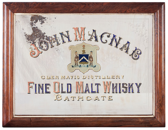 Bonhams : A late 19th century rosewood framed Glen Mavis Distillery ...