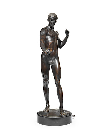 Bonhams : Rudolf Marcuse (German, 1878-1928); A patinated bronze figure ...