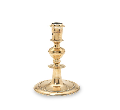 Bonhams : A mid- to late 17th century brass candlestick, French/Dutch ...