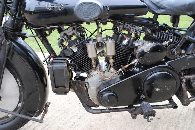 1930 Brough Superior OHV 680 Black Alpine Frame no. H1032 Engine no. GTOY/W 7659/S image 11