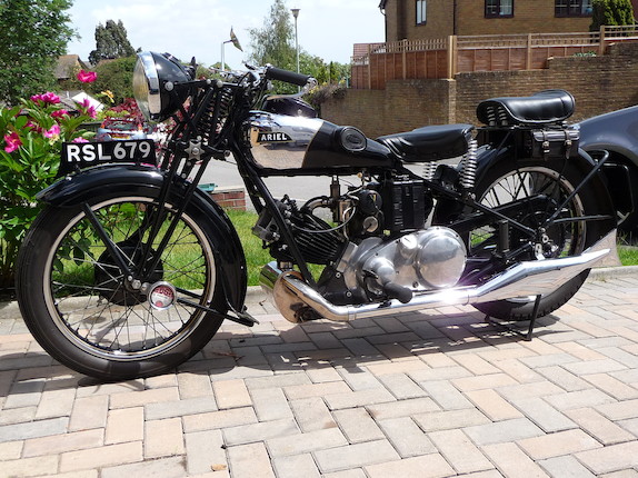 1931 Ariel 499cc Model SF31 'Sloper' Frame no. S1417 Engine no. 1484 image 4