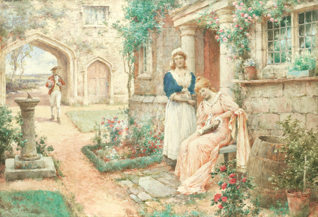 Bonhams : Alfred Glendening Jr. (British, 1861-1907) The courtship