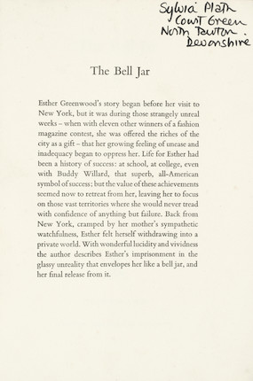 The Bell Jar A family copy, Sylvia Plath, Victoria Lucas