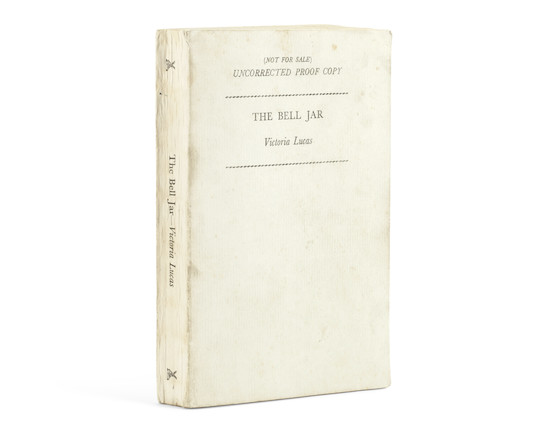 Bonhams : PLATH (SYLVIA) The Bell Jar by Victoria Lucas, SYLVIA PLATH'S  UNCORRECTED PROOF COPY WITH HER OWN MANUSCRIPT CORRECTIONS, AND OWNERSHSIP  INSCRIPTION , Heinemann, 1962