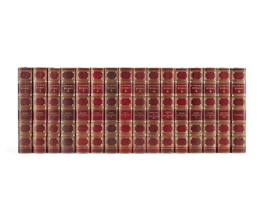 Bonhams : BINDINGS RUSKIN (JOHN) Works, St. Mark's Edition, 27 vol ...