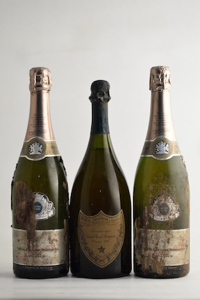 Bonhams : Dom Pérignon 1966 (1) Veuve Clicquot Silver Jubilee Cuvée ...