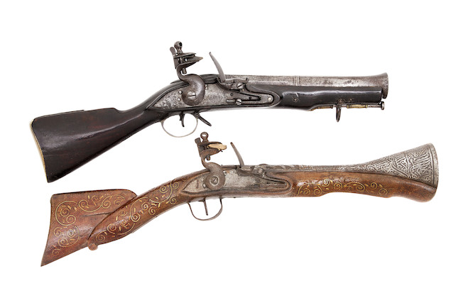 British Military Flintlock Iron Barrel Blunderbuss for sale.