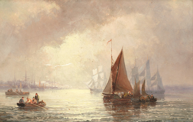 Bonhams : William Thornley (British, Active 1857-1898) 'A misty morning ...