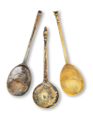 Bonhams : Three 16th/17th century latten spoons (3)