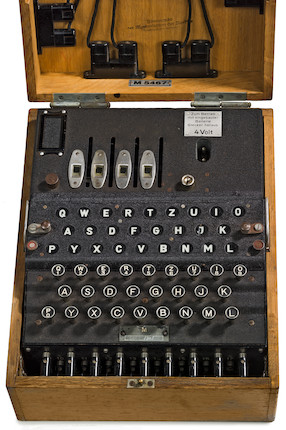 Bonhams : A rare Heimsoeth und Rinke Enigma M4 enciphering machine ...