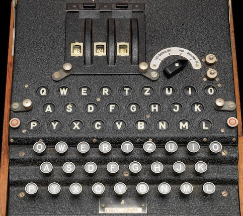 Bonhams : A very original Heinsoeth und Rinke three rotor Enigma ...