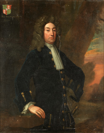 Bonhams : English School, 18th Century Portrait of Sir John Wynn, 5th ...