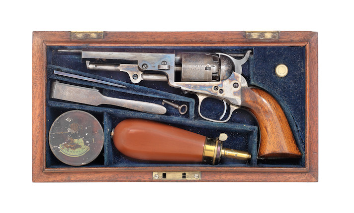 Bonhams : A Cased Colt 1849 Model Pocket Percussion Revolver