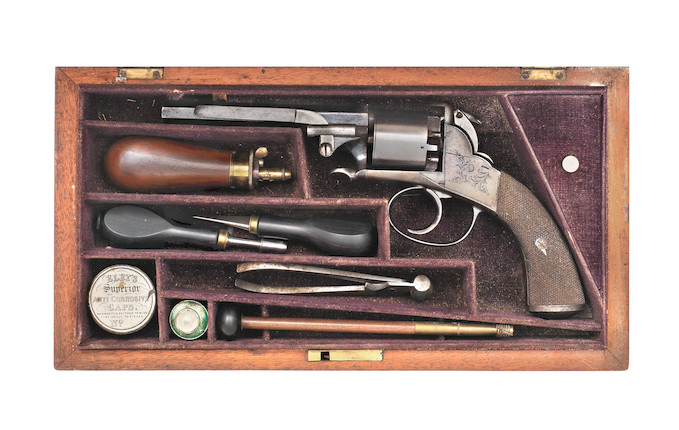 Bonhams : A Cased 80-Bore Percussion 'Wedge-Frame' Self-Cocking ...