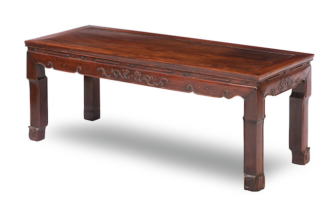 Bonhams : A huanghuali kang table Qing Dynasty