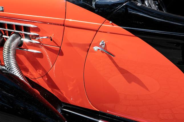 The ex-Barbara Hutton ,1935 Auburn 851 Supercharged Boat-tail Speedster  Chassis no. 33515E image 21