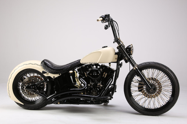 Signed by His Holiness, Pope Francis, and donated to the Pontifical Mission Societies, Sold for Charity,c.2016 Harley-Davidson 1,570cc Custom Cycle 'White Unique' Frame no. WEGTPCW 16Z0037 Engine no. KBMC634113 image 1