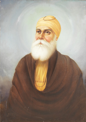 The first Sikh Guru, Guru Nanak by Bodhraj, 1986 image 1