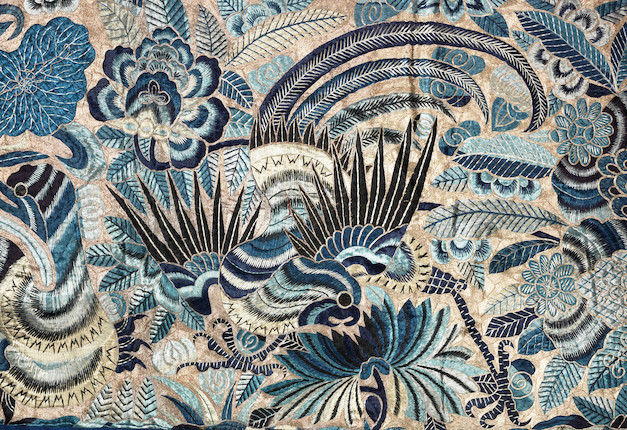 Bonhams : A Group Of Silk-embroidered Textiles 19th-20th Century (3)